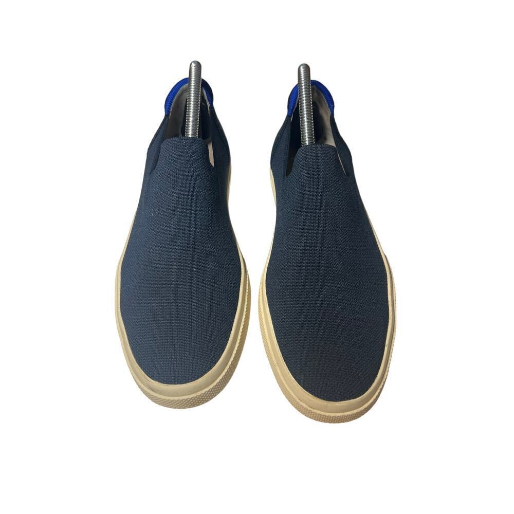 Rothy's Unisex Navy Blue City Washable Slip on Shoes Sz W9 / M7.5